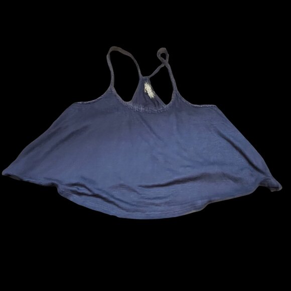 Almost Famous Navy Blue Swing Racerback Tank Top Size Large - Picture 1 of 5